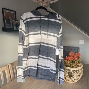 NWT Hooded long sleeve top